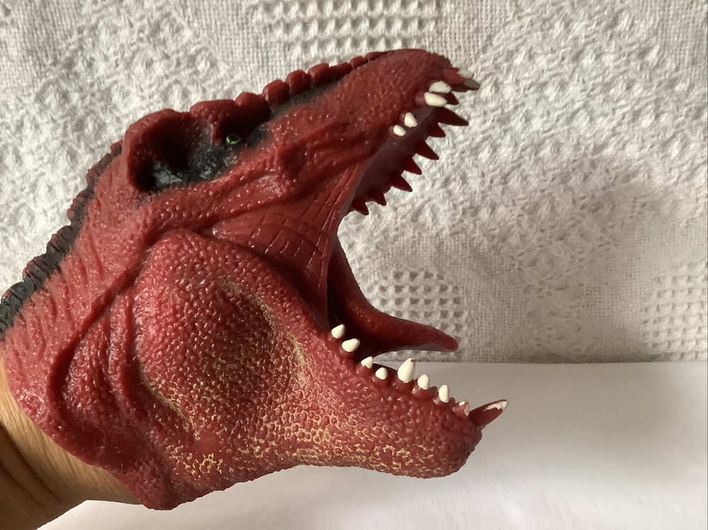 5.5”, Detailed, Dinosaur Hand Puppet, rubber/silicone