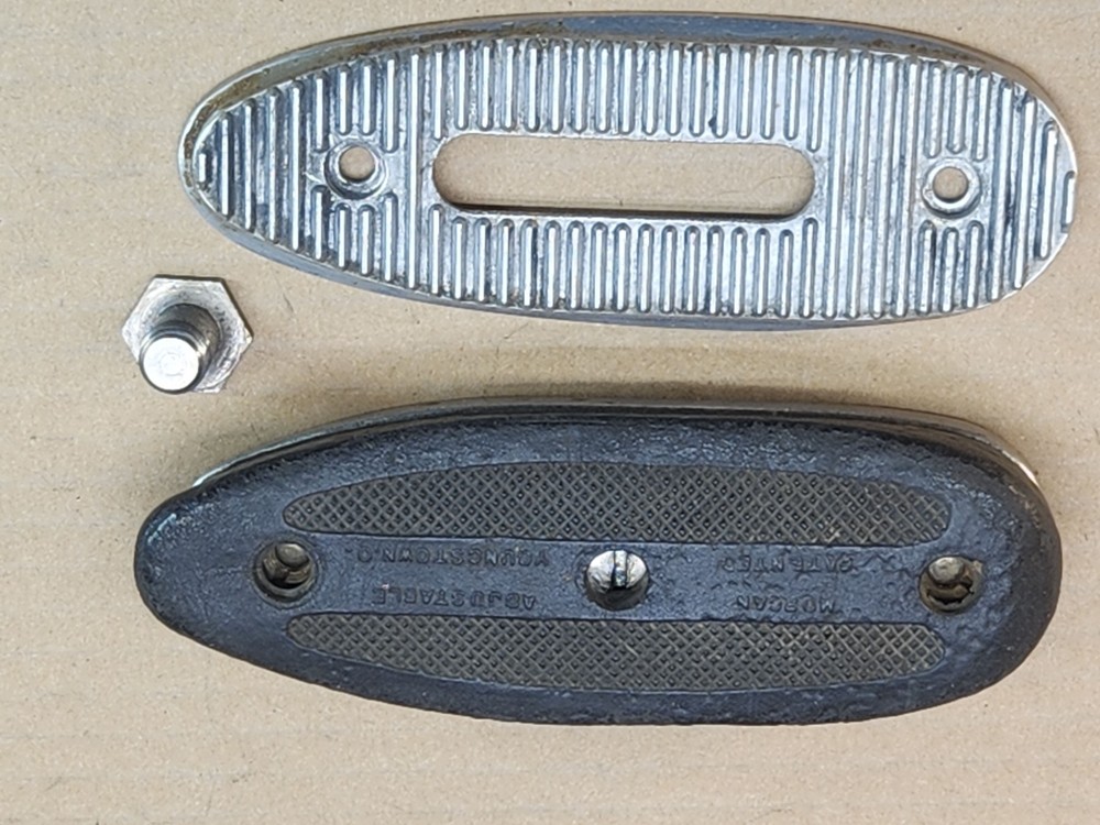 Morgan Adjustable Butt Plate 4 13/16" x 1 3/4" Used