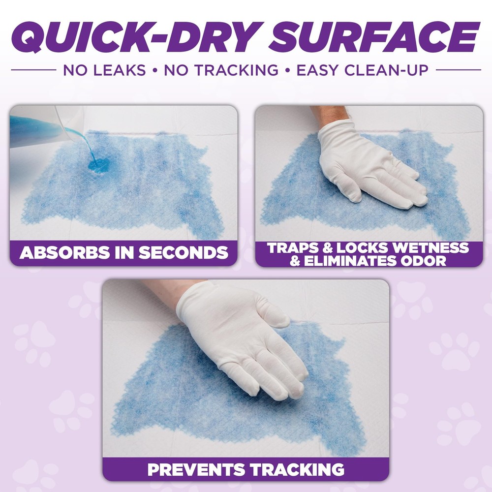 ® Potty Pads™ – 50 Count – Superior Absorbency & Odor Control – Absorbs 59oz,...