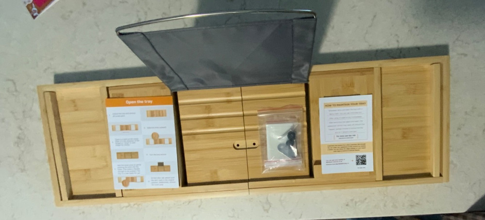 bamboo bath tray -Bambusi Collection