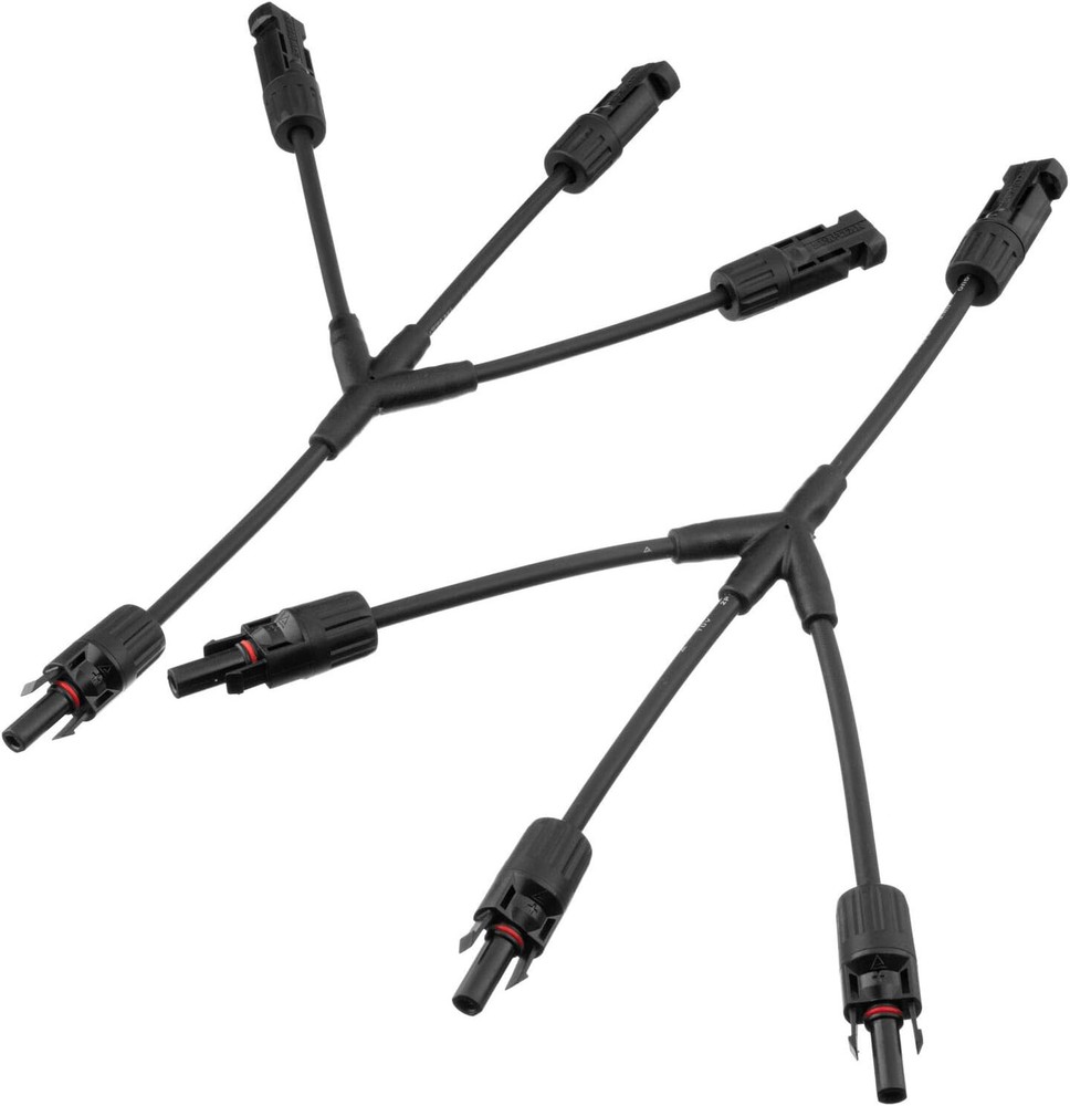 Solar Panel Y Branch Cable Connection Waterproof Adapter Connector Extension