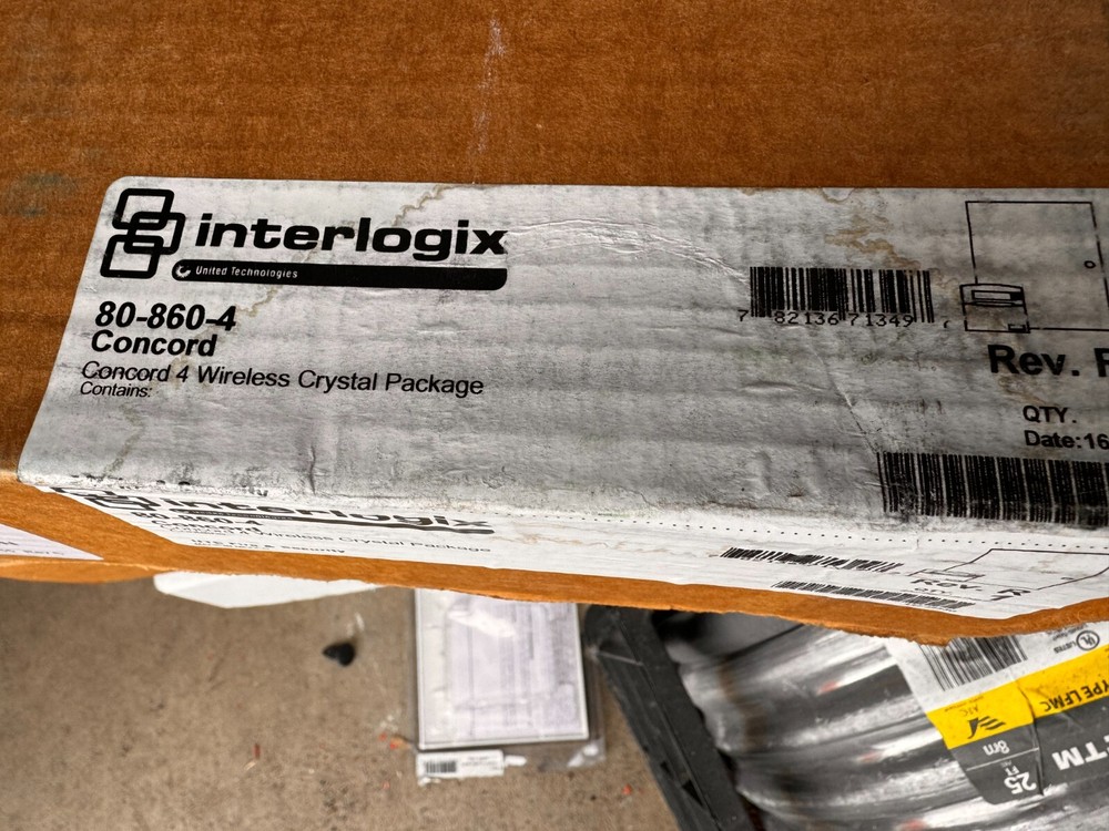 Interlogix Concord 4 Panel Alarm New,