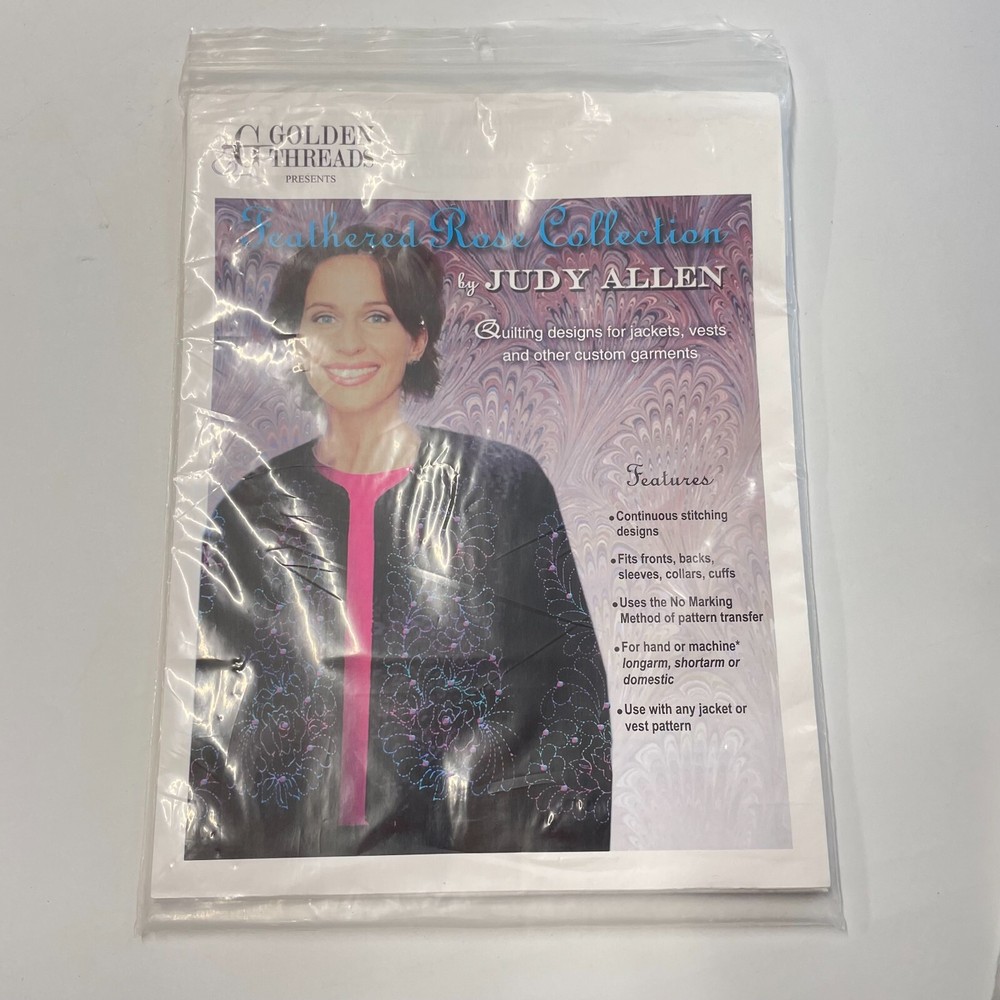 GOLDEN Threads Feathered jackets vest Patterns By Judy Allen