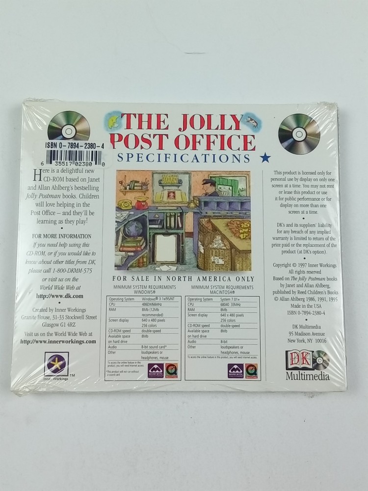 The Jolly Post Office DK Multimedia Cd 1997 New