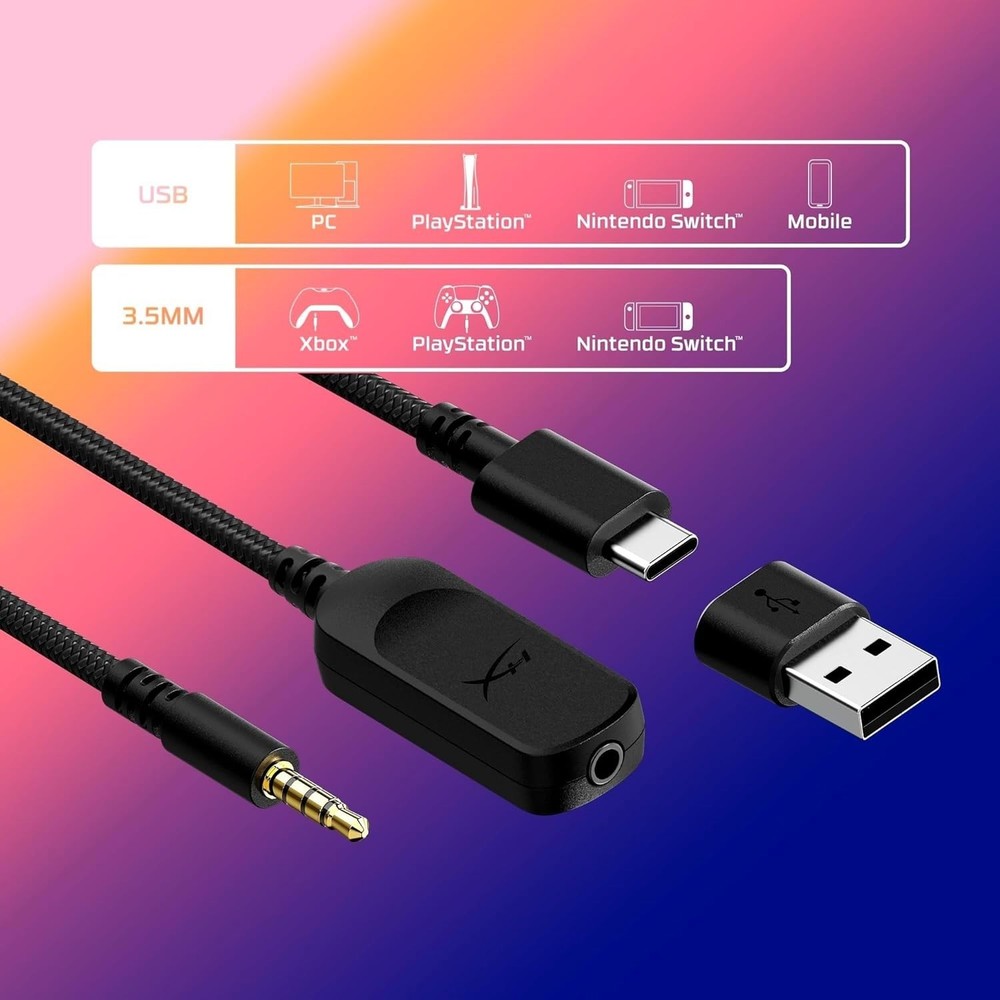 Cloud III Gaming Headset – PC PS5 Xbox – DTS Spatial Audio