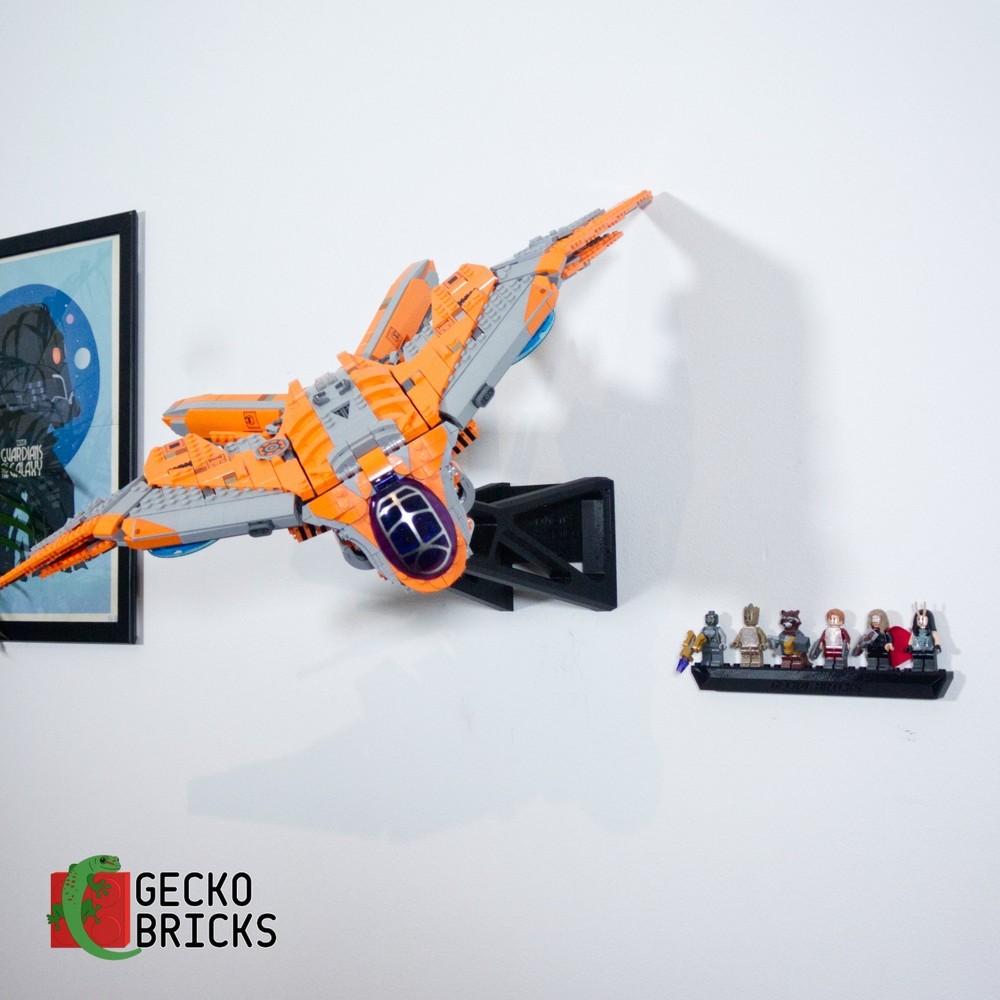 Wall mount display for Lego 76193 Guardians Ship