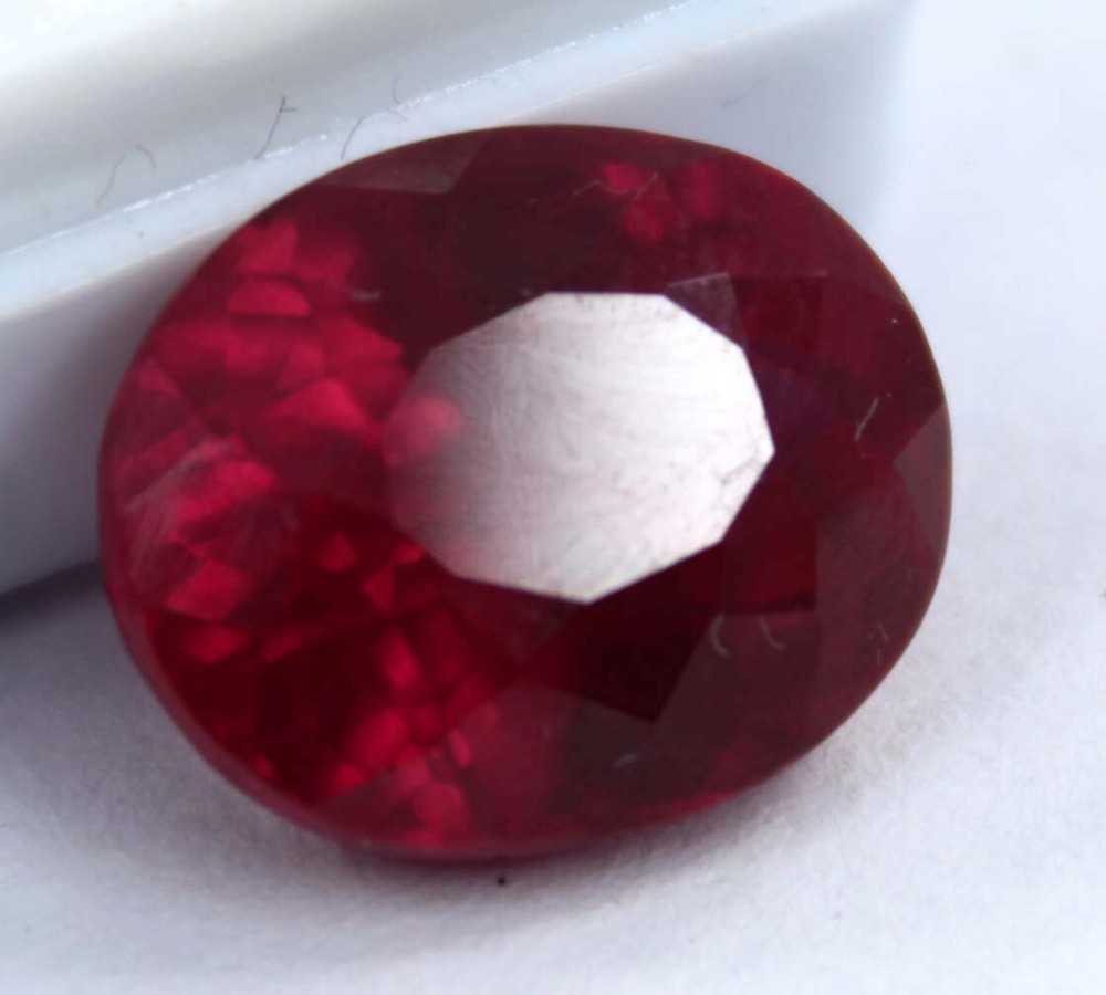 11 Ct Natural CERTIFIED Ruby Red Oval Cut Rare Loose Gemstone