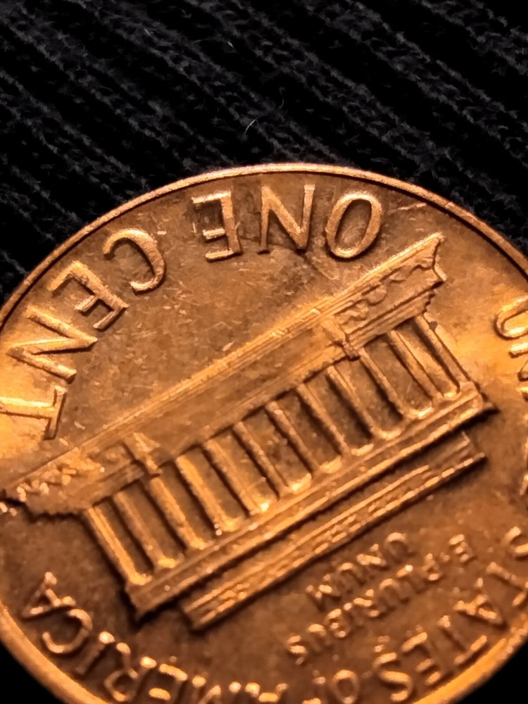 1968 d lincoln memorial cent die clash error