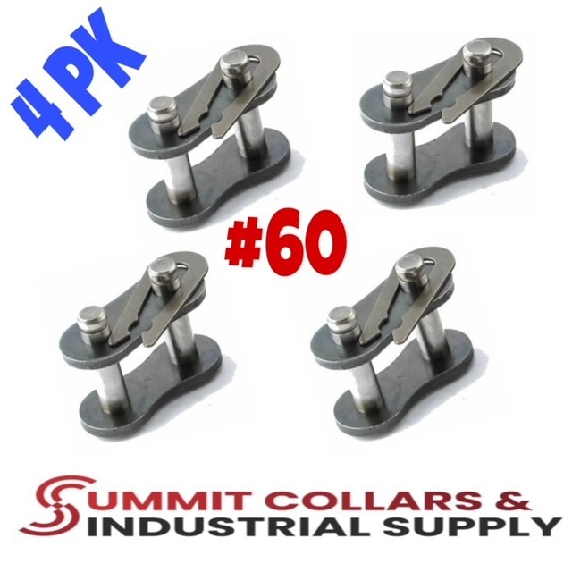 (4) #60 Roller Chain Connecting Links