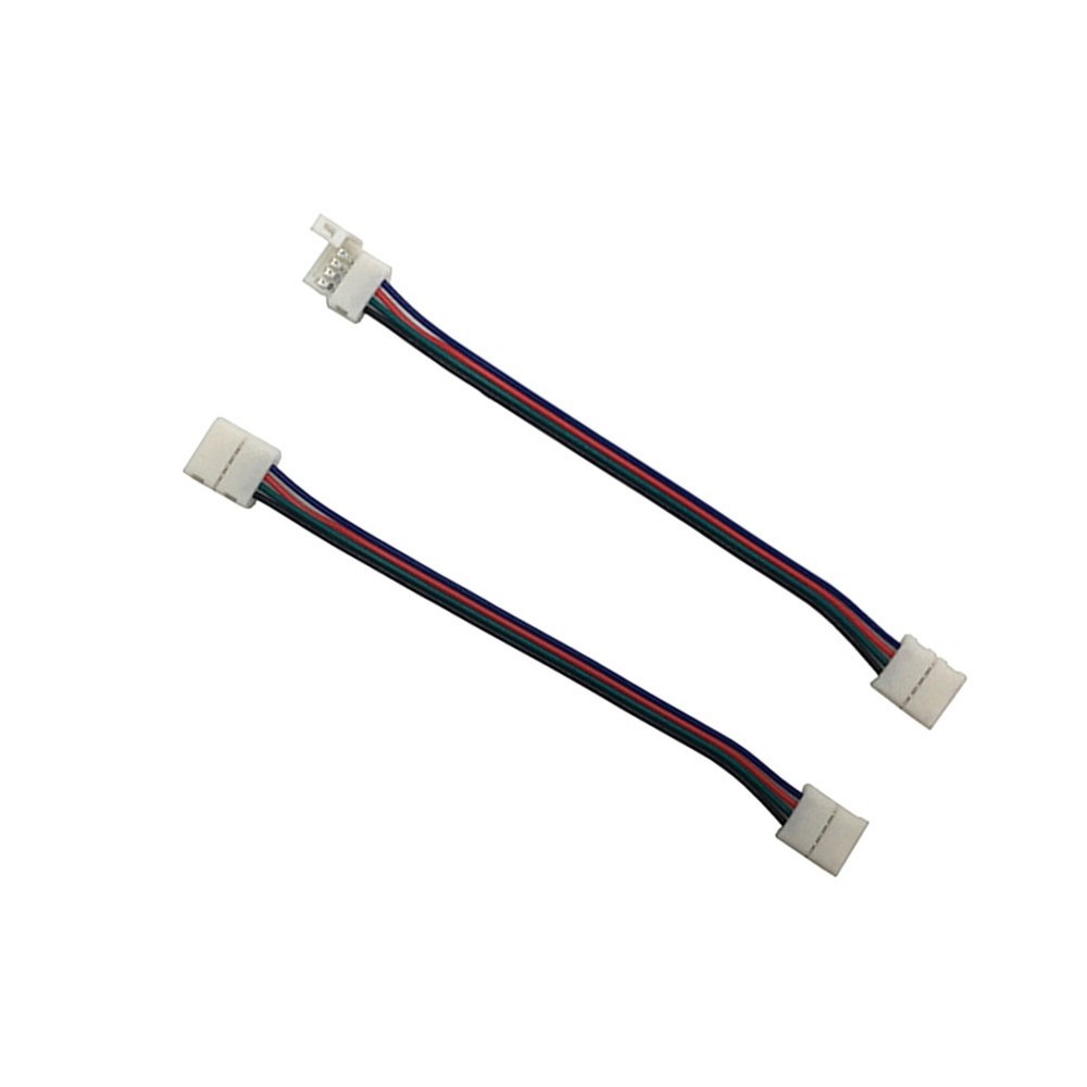 4 Pcs Power Adaptor Strip LED Light Strips Connection Cable Connector