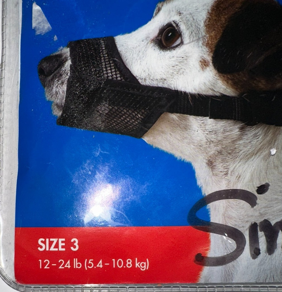 Great Choice Dog Muzzle Adjustable Mesh Small Size 3 12-24 Lbs New