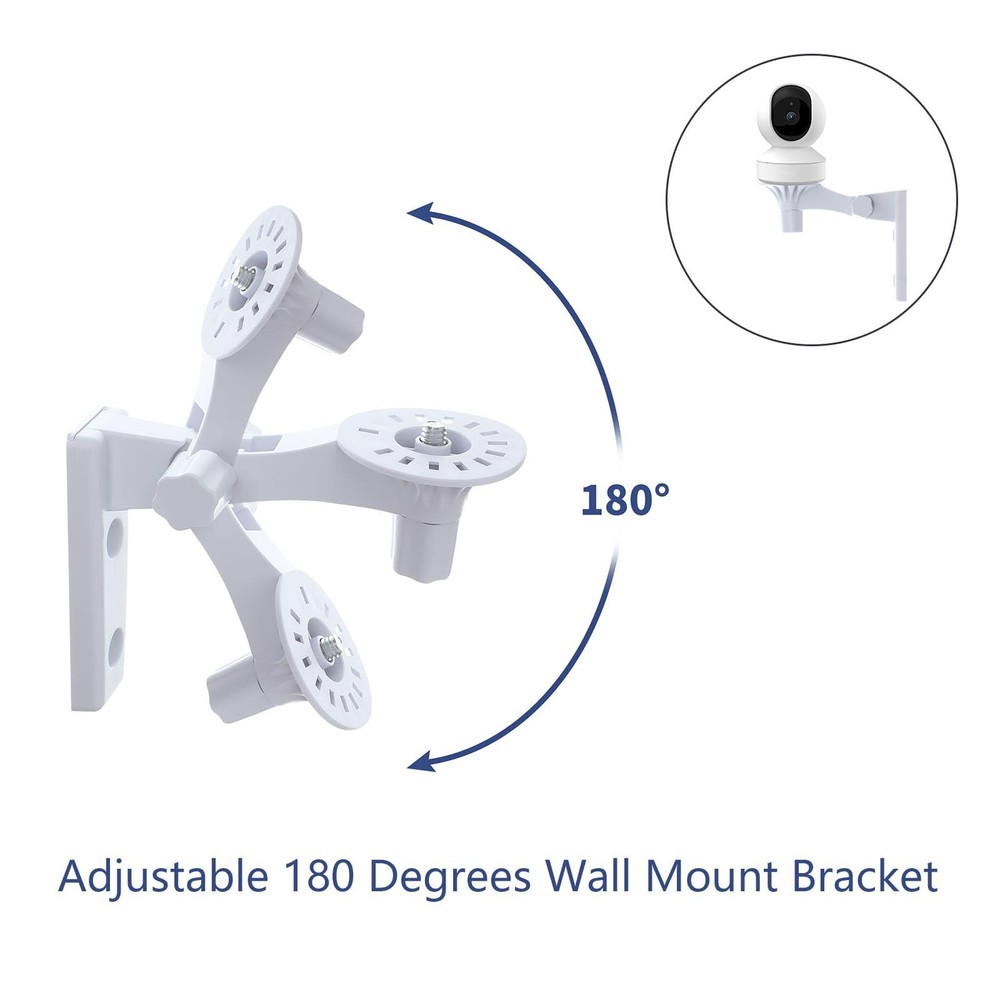 2 Pack Wall Mount Compatible with Reolink E1/E1 Pro Camera, Adjustable White