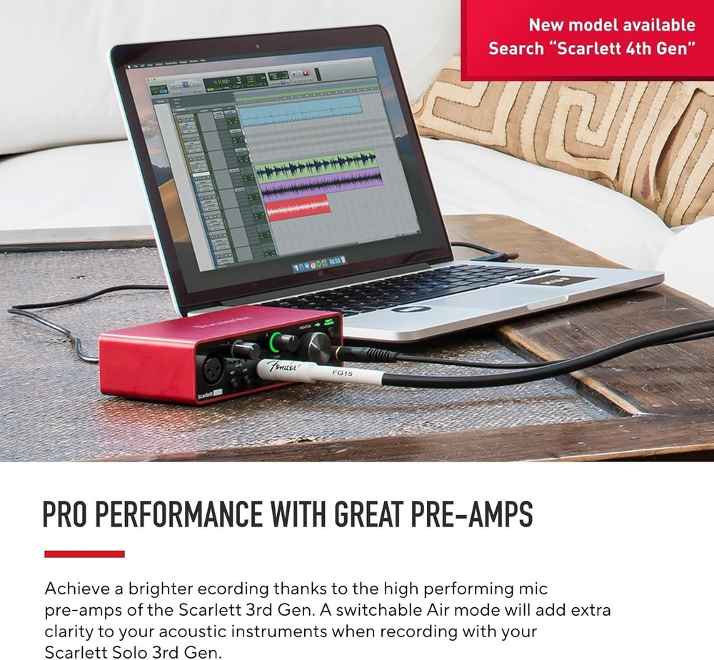 Portable & Professional Audio Interface – Scarlett Solo