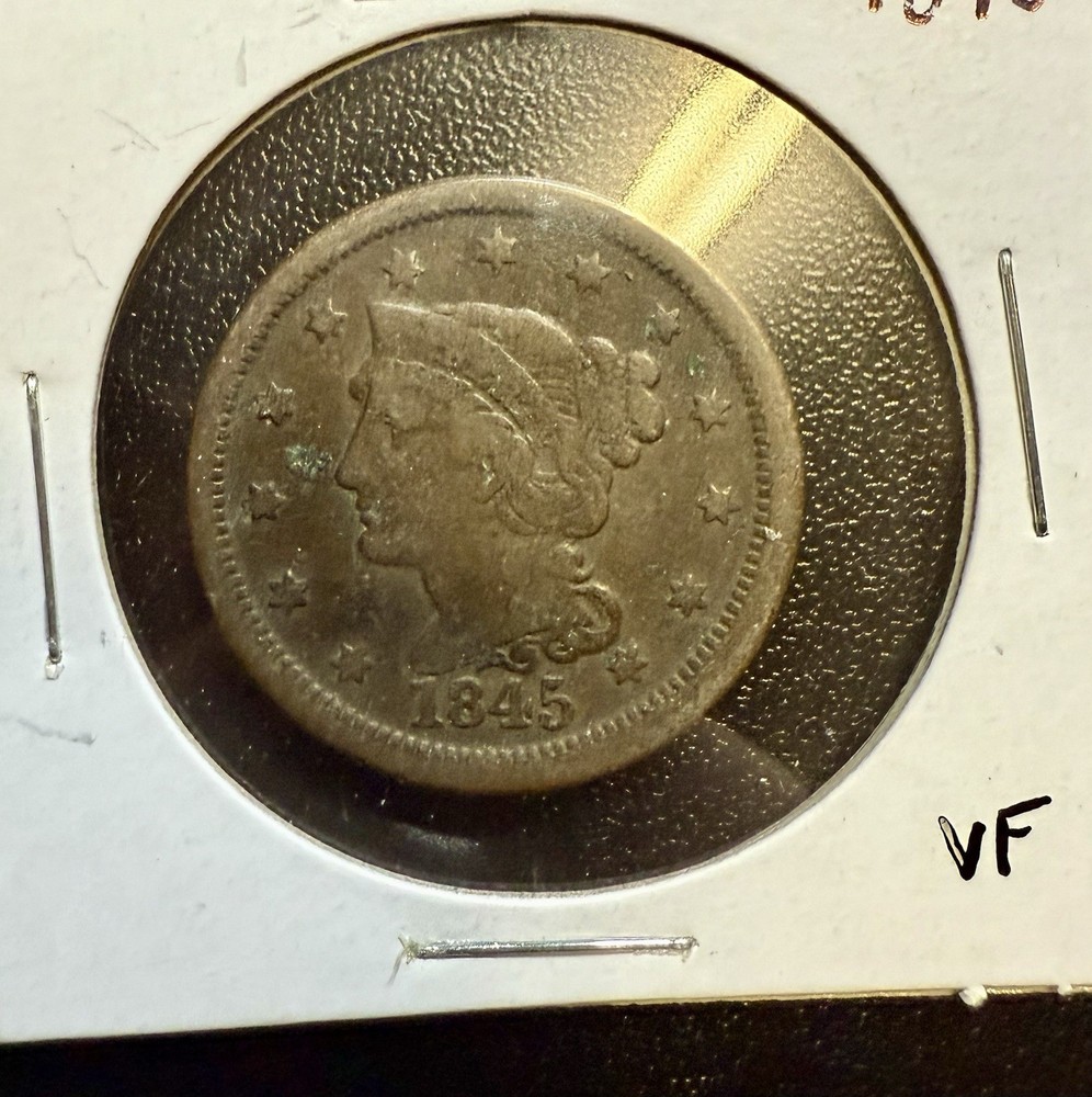 1845 Large Cent – Early U.S. Copper – Nice Circulated Example