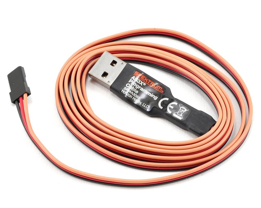 Spektrum RC AS3X Programming Cable w/USB Interface [SPMA3065]