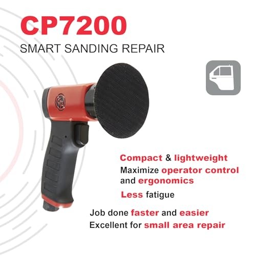 CP7200 - Air Random Rotary Sander Tool, Home Red
