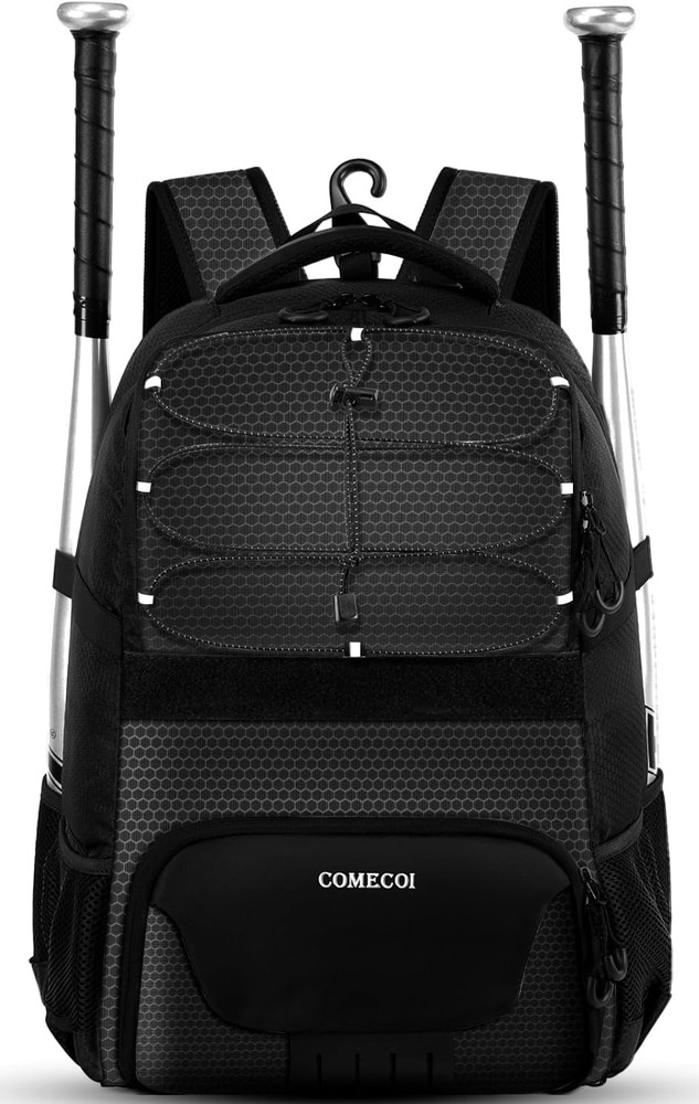 Softball Bag, Lightweight Baseball Backpack with Shoes Compartment, Baseball Bat