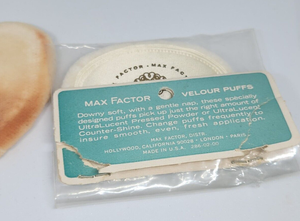 Vintage Max Factor Ultra Lucent Velour Deluxe Puffs