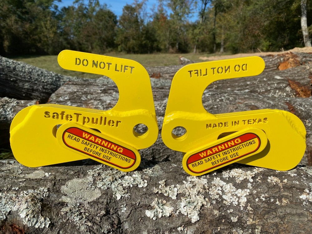 safeTpuller Kit T-post puller with shackle and sling t post removal tool kit