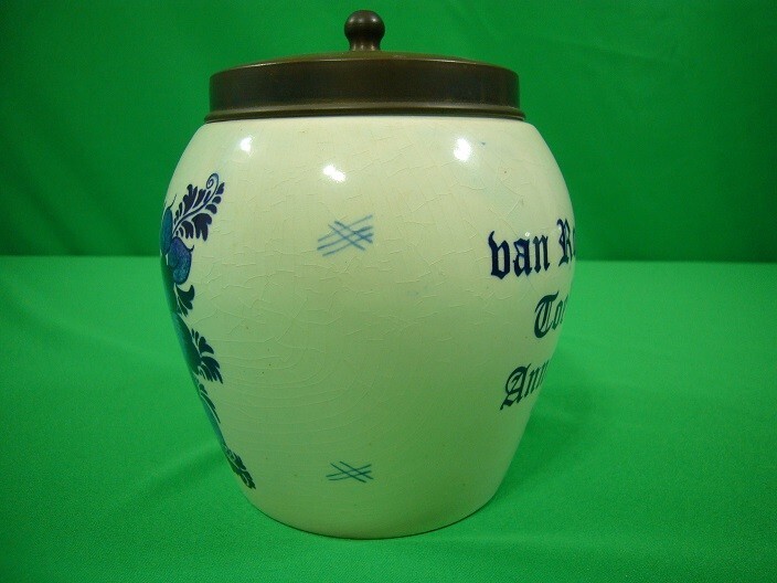 Vintage Delft Tobacco Jar