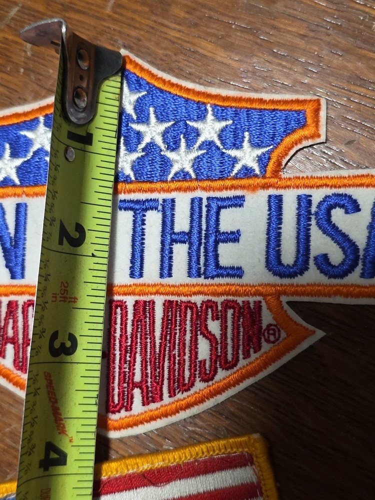 Harley Davidson Patch & American Flag Patch