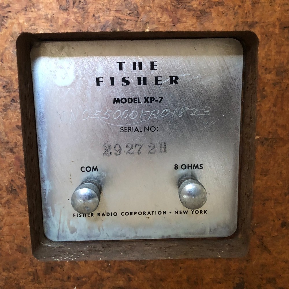 Fisher Xp-7 Speakers