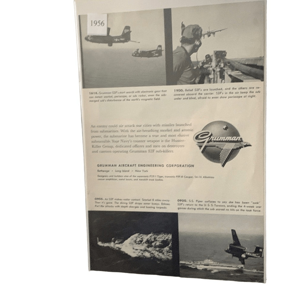 Vintage 1956 Grumman Aircraft Engineering Ad Advertisement