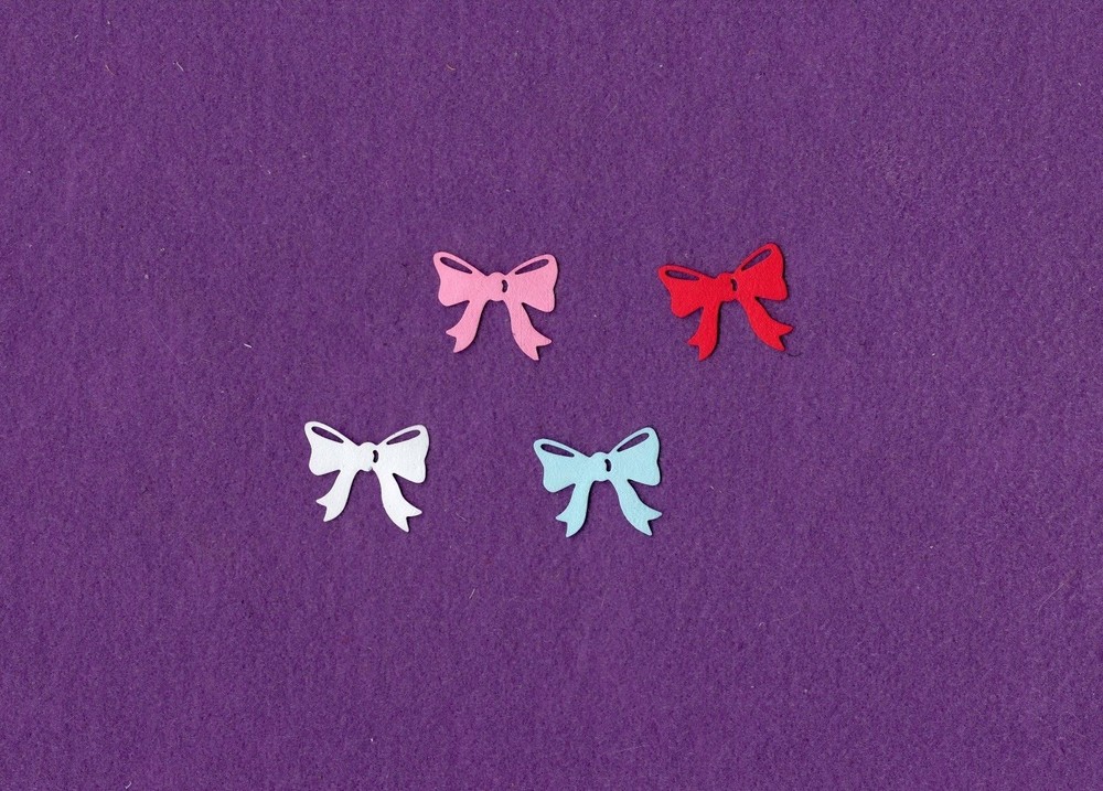 BOW qk die cuts scrapbook cards
