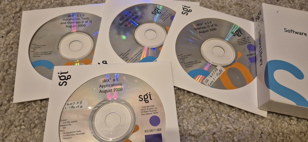 SGI Silicon Graphics IRIX Software Lot , Untested