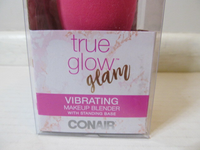 Conair True Glow Glam Vibrating Makeup Blender with Standing Base