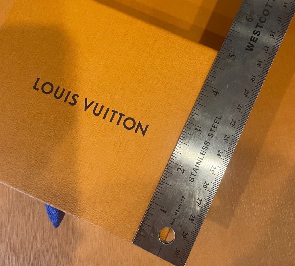 Authentic Louis Vuitton Gift Box Empty 6 x 5 x 1.75 + Ribbon