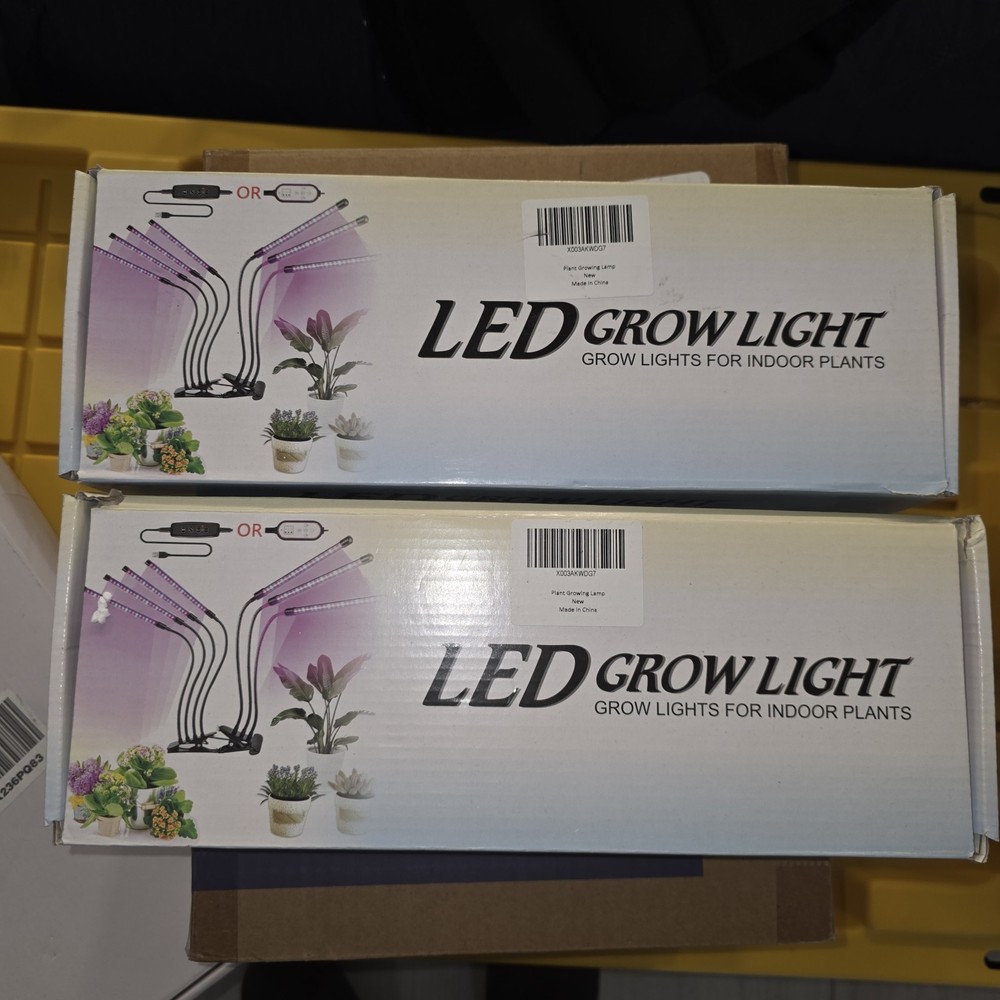 2 BoxesLED Grow Light 144 LEDs 3 Modes Dimmable Timer Gooseneck