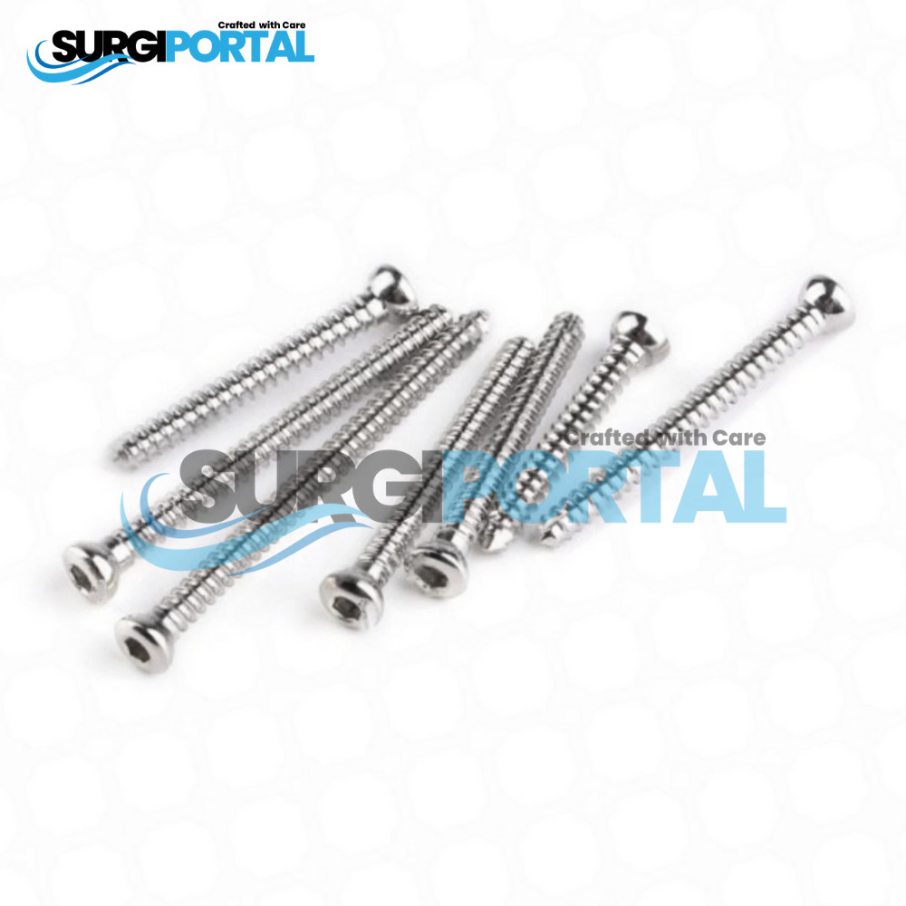 4.5mm Cortex Self-Tapping Screws Hex Head 12mm-38mm Set 140 Pcs SS