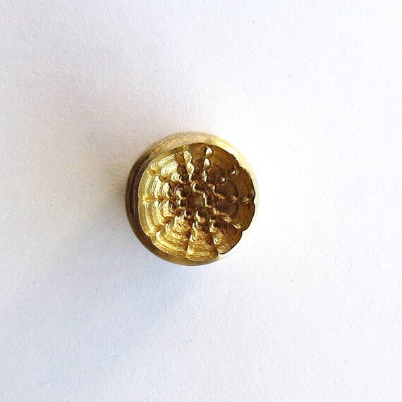 Urchin Brass Mini Stamp Lampwork Tool