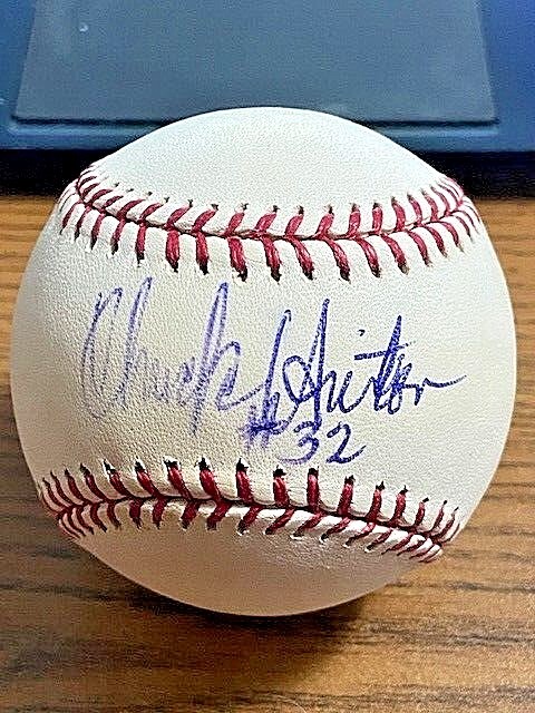 CHUCK HINTON SIGNED AUTOGRAPHED OML BASEBALL!  Senators, Indians!