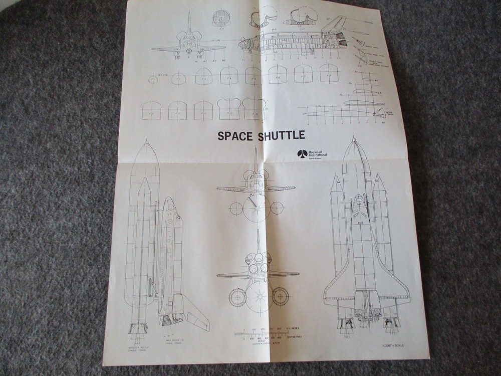NASA SPACE SHUTTLE SPACE STATION EARLY DEVELOPMENT ORIGINAL PROJECT MEMOS POSTER