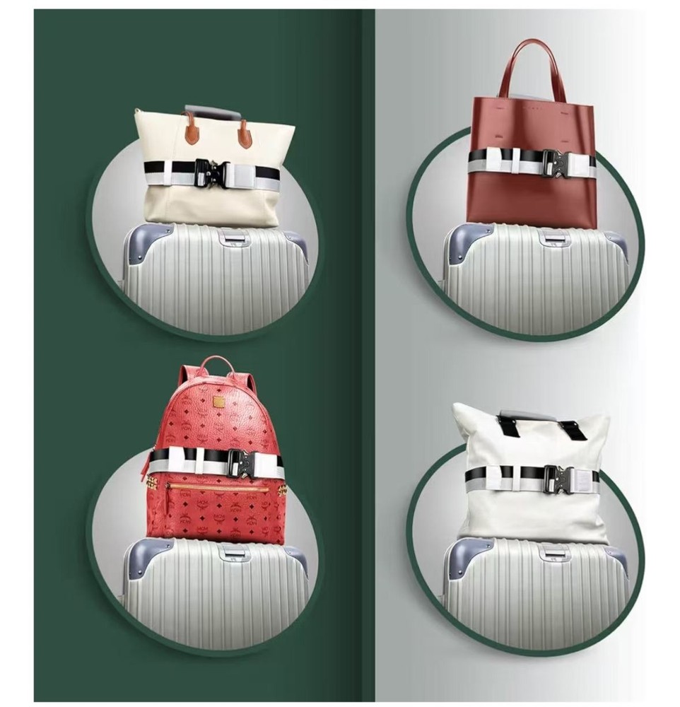 Luggage straps for carry on baggage