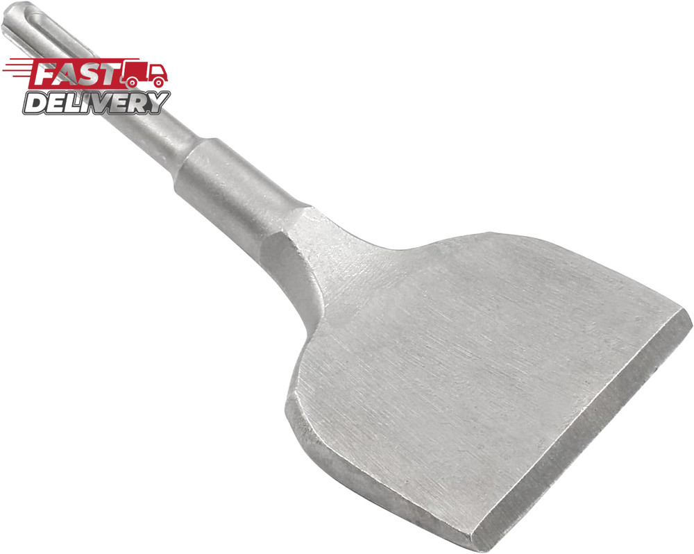 3 Inch Wide Cranked-Angle Bent Tile Removal Chisel with SDS plus Shank, Concrete