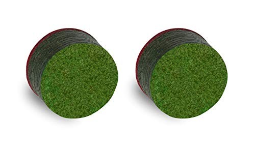 Emerald Laminated Billiard CUE Tips 2 (Two) pcs - 13 or 14 mm 13 mm