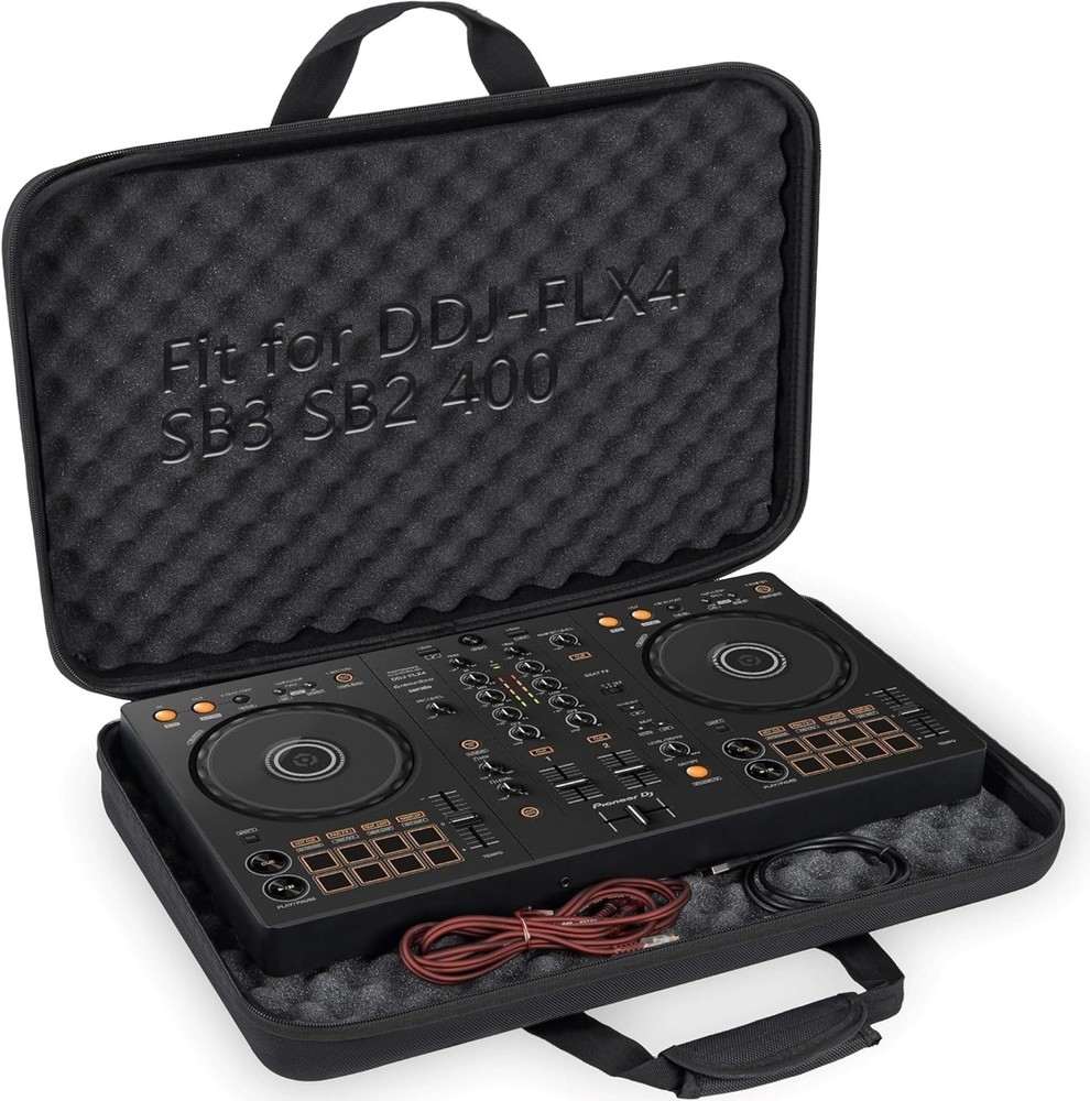 Molded Storage Case for DJ Gear with Protective Interior and External Dimensions