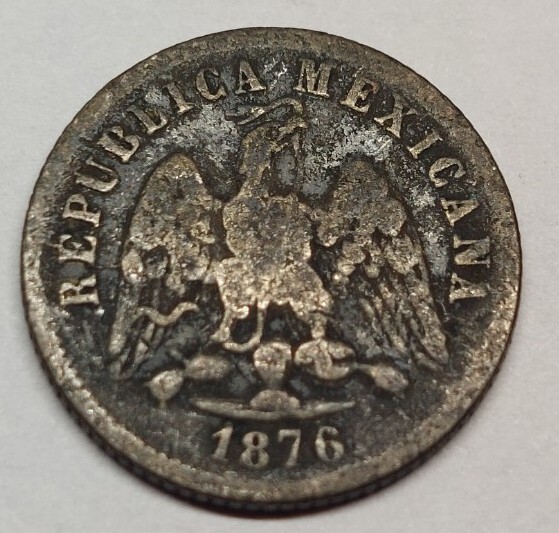 1876/5 Mo B/M Mexico 10 Centavos- Please Read