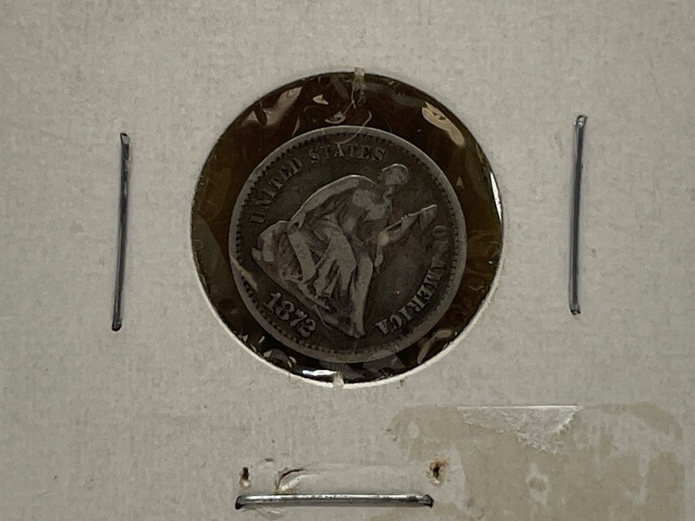 1872 Seated Liberty Half Dime 5c *SINGBG*