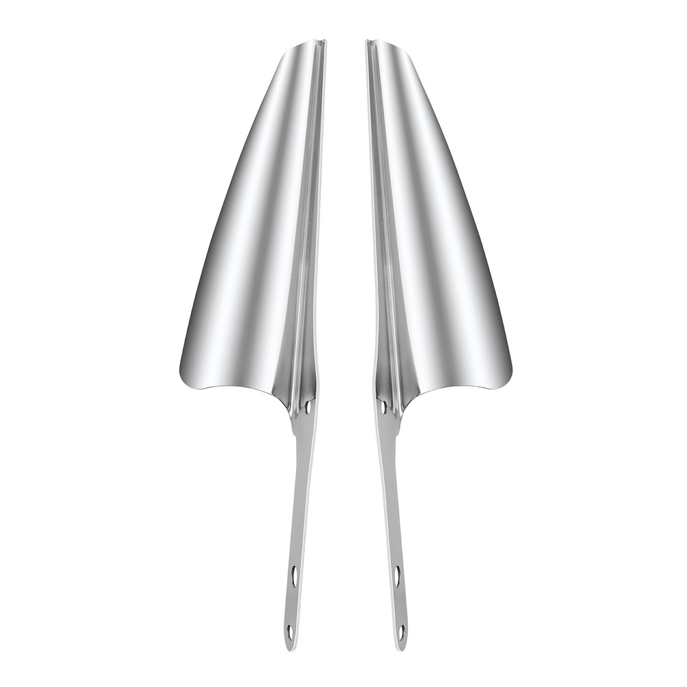Chrome Front Fork Mount Wind Deflector For Harley Heritage Softail Classic FLSTC
