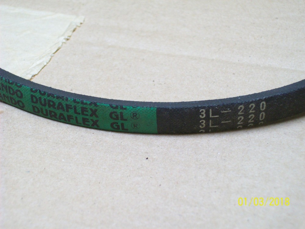 (2) NEW BANDO DURAFLEX V-BELT , 3L-220
