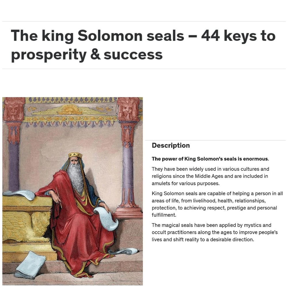 44 Seals King Solomon Seal Set