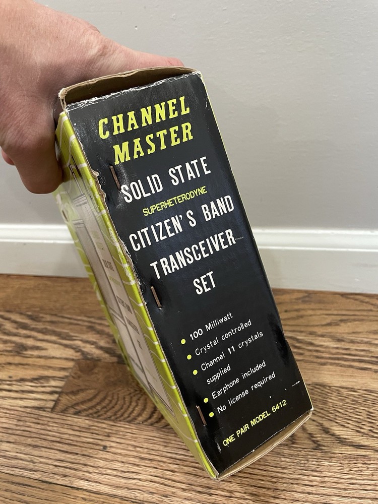 Vintage Channel Master Solid State Superheterodyne Transceiver Set 6412