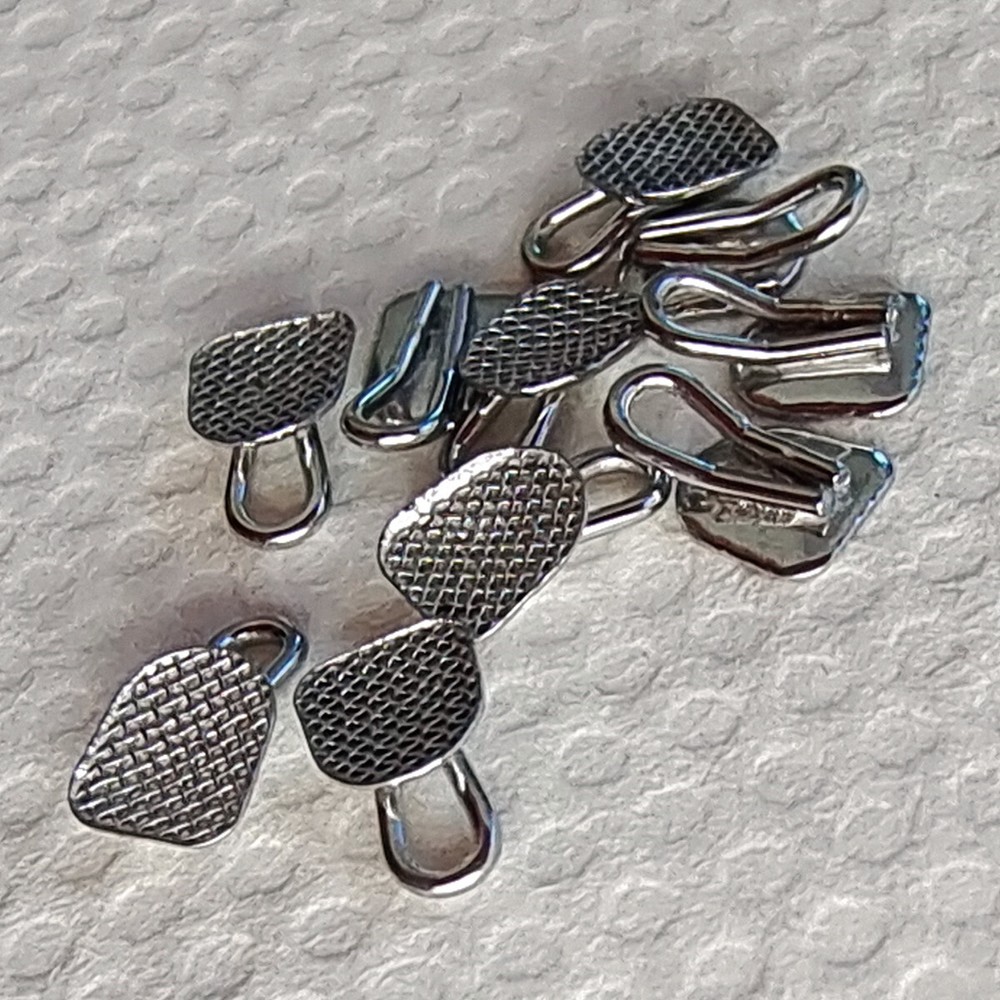Dental Orthodontic Lingual Buttons with Traction Hook Rectangular /Round Type