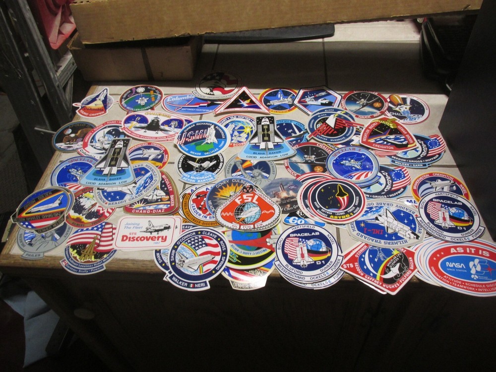 NICE MIXED LOT OF 79 Space Shuttle Decals