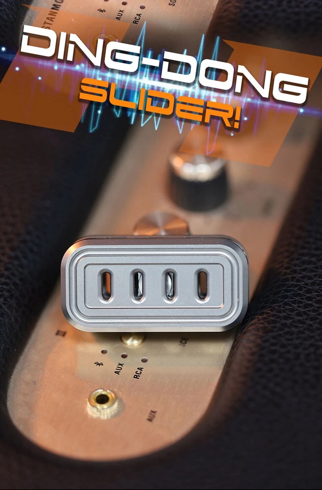 EDC Titanium Alloy Push Slider Mechanical Intensive Toy Decompression Tools Gift