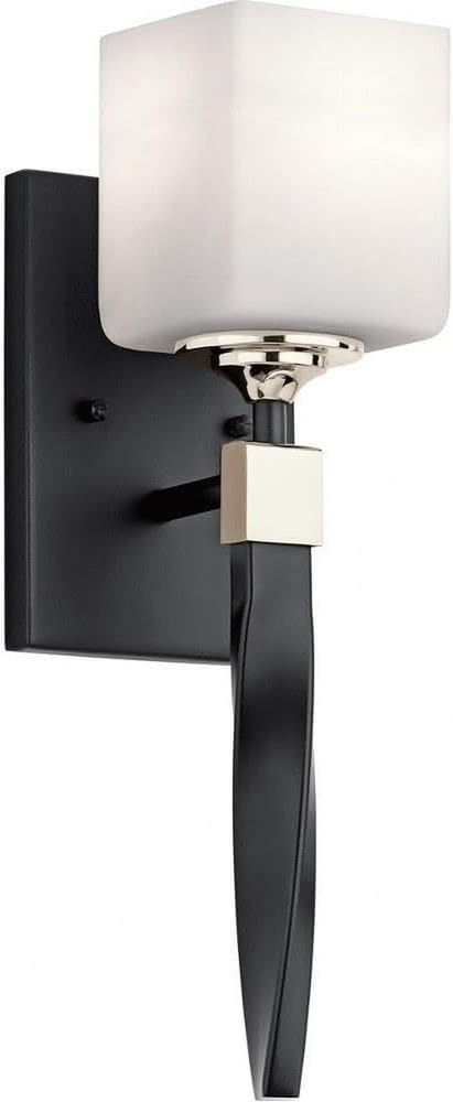 55000BK Marette Wall Sconce, 1-Light, Black